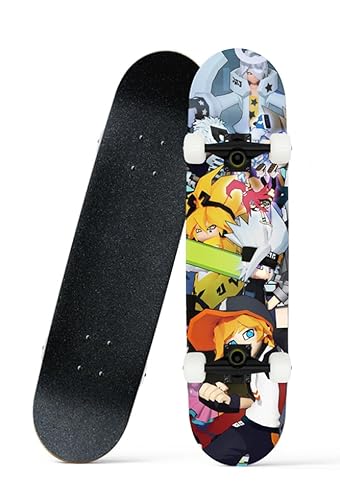 31 x 8 Zoll Concave World Skateboard, 7-Ply Maple Longboard mit ABEC-7 Kugellager für Anfänger, Jugendliche und Kinder. von FURAHI