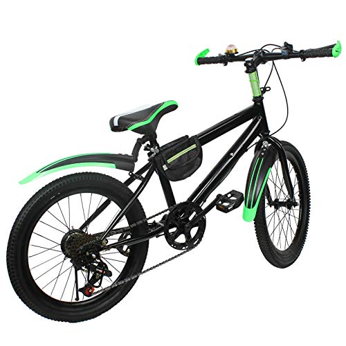 FUROMG Kinder Jungen Fahrrad Kinderfahrrad Mountainbike City Fahrrad Bike Hartstahl Doppelscheibenbremse 20 Zoll 6 Gang Grün FUROMG Kinder Jungen Fahrrad Kinderfahrrad Mountainbike City Fahrrad Bike Hartstahl Doppelscheibenbremse 20 Zoll 6 Gang Grün von FUROMG