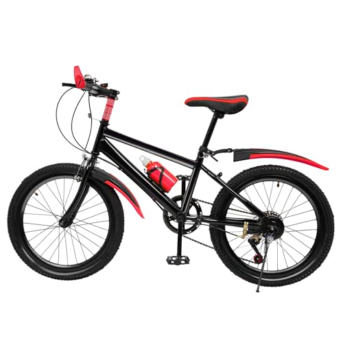 FUROMG Kinder Jungen Fahrrad Kinderfahrrad Rad Mountainbike Fahrrad Bike 20 Zoll Hartstahl Fahrräder Doppel Scheibenbremse Fahrrad von FUROMG