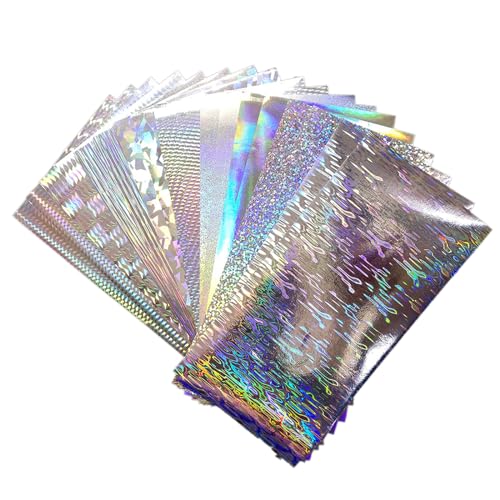 18Pcs Holographics Klebefolie Harte Köder Locken Aufkleber Fische Skala Locken Band Künstliche Fische Haut Jig Aufkleber von FUXIU