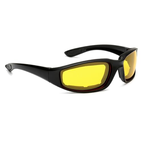 FUXIU Sonnenbrille für Herren, Motorrad, Reitbrille, Polsterbrille, UV-Schutz, staubdicht, winddicht, für Herren, Damen, Outdoor von FUXIU
