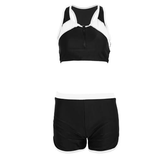 Frauen Bademode 2-stück Bikinis Set Breite Träger Bademode Hohe Taille Bikinis Anzug Flache Patchwork Badeanzüge von FUXIU