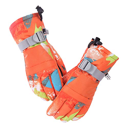 Kinder Kinder Winter Warme Berg Snowboard Für Ski Handschuhe wasserdichte Vollfinger Fäustlinge Für Outdoor Sport Skifahren Radfahren Reiten Klettern von FUXIU