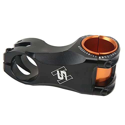 FUZHUI Stem Riser 70MM Lightweight ‑17 Degree Compatible with 35MM 31.8MM Handlebars for Road and Mountain Bikes, Installation, Aluminum Alloy Construction, (Black) von FUZHUI