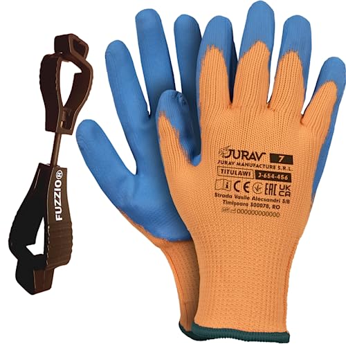 FUZZIO 12 Paar Jurav glatter Latex besichtet stark Arbeitshandschuhe Handschuh-Klammern M-8 FUZZIO 12 Paar Jurav glatter Latex besichtet stark Arbeitshandschuhe Handschuh-Klammern M-8 von FUZZIO