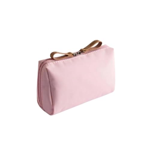 Tragbare Reisekosmetiktasche for Damen, Make-up-Etui, wasserdichte Handtasche, multifunktionaler Kulturbeutel, Aufbewahrungstasche(Pink) von FVCTGHZ