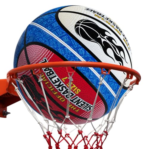 FVPKYUR Basketball ohne Lärm für den Innenbereich, Basketball für den Innenbereich ohne Ton,Schaumstoffbälle Indoor-Basketball - Geräuschloser Basketball-Silent-Ball, springende Ballsportspiele für von FVPKYUR