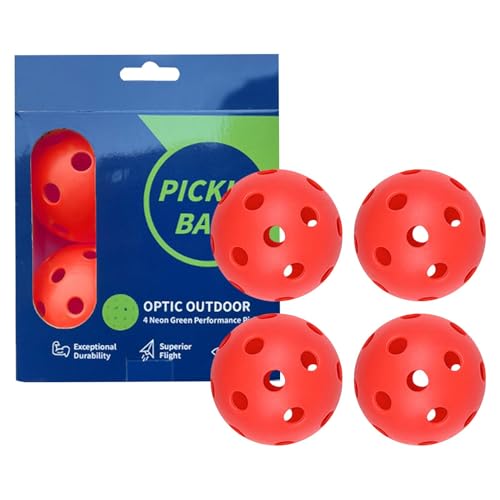 FVPKYUR Rissbeständiger, gut sichtbarer | High Bounce Outdoor 26 Löcher Pickle Ball,Üben Sie Pickle Ball für Ballliebhaber zu Hause, in der Schule, im Fitnessstudio, auf dem Spielplatz oder auf dem von FVPKYUR