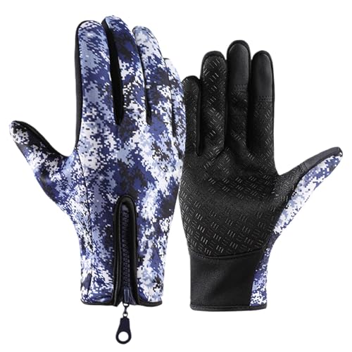 FVPKYUR Thermo-Winter-Fäustlinge, warme Rad-Fäustlinge - 1 Paar warme Fäustlinge Touch Control Fäustlinge zum Radfahren | Damen Herren Sportbekleidung Indoor Outdoor Handschuhe Wasserdicht für Reisen, von FVPKYUR