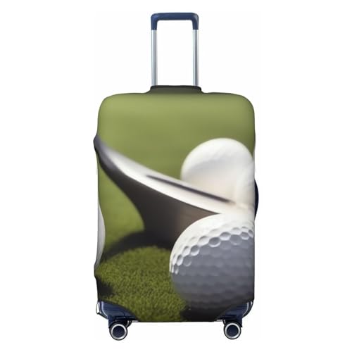 FWJZDSP Gepäckabdeckung mit Golf-Motiv, dehnbarer Kofferschutz, Kratzfest, Reisekoffer-Abdeckung, waschbar, für Gepäck von 18 bis 32 Zoll von FWJZDSP