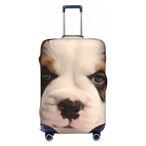 FWJZDSP Gepäckabdeckung mit Hundewelpen-Motiv, Reisegepäckabdeckungen, elastisch, waschbar, Kofferschutz, Kratzfest, schmutzig, Kofferabdeckungen, staubdicht, passend für Gepäck von 18 bis 32 Zoll von FWJZDSP