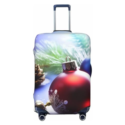 FWJZDSP Gepäckabdeckung mit Weihnachtsmotiv, Reisegepäckabdeckungen, elastisch, waschbar, Kofferschutz, Kratzfest, Schmutz, Kofferabdeckungen, staubdicht, für Gepäck von 18 bis 32 Zoll von FWJZDSP
