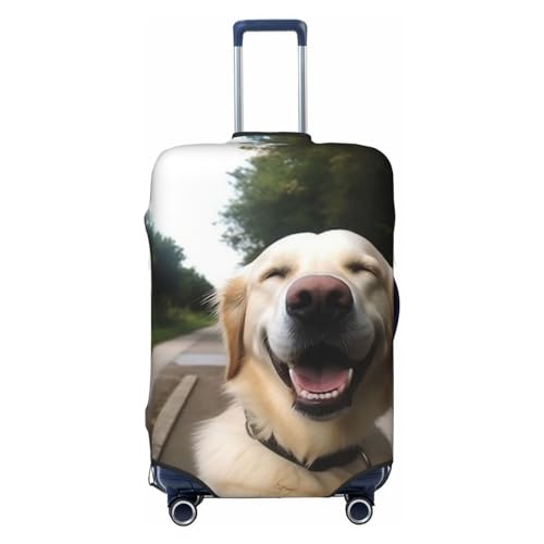 FWJZDSP Gepäckabdeckung mit lustigem Hundemotiv, Reisegepäckabdeckungen, elastisch, waschbar, Kofferschutz, Kratzfest, Schmutz, Kofferabdeckungen, staubdicht, passend für Gepäck von 18 bis 32 Zoll von FWJZDSP