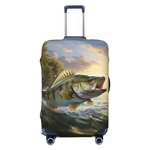 FWJZDSP eine wunderschöne Bass-elastische Reisegepäckabdeckung Reisekoffer-Schutzhülle Waschbarer, kratzfester Kofferbezug von FWJZDSP