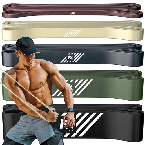 FX FFEXS Fitnessbänder - Resistance Bands Set Widerstandsbänder Kraftraining - Strength Training Equipment - Gummiband & Fitnessband für Pull Ups FX FFEXS Fitnessbänder - Resistance Bands Set Widerstandsbänder Kraftraining - Strength Training Equipment - Gummiband & Fitnessband für Pull Ups von FX FFEXS