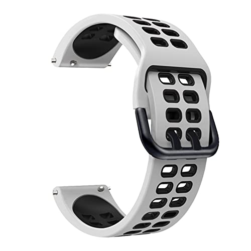20 mm Smartwatch-Armbänder für Samsung Galaxy Active 2 40 44/3 41 mm Band Sport-Armbanduhr Watch4 40 44 mm Classic 42 46 mm Correa (Farbe: Lila Grün, Größe: für Garmin Venu) von FXJHZH
