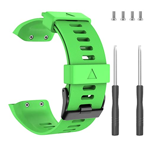 Armband für Garmin Forerunner 35 Smart Watch Ersatzarmband Armband Armband Silikonband Armband Correa Zubehör (Farbe: Grün, Größe: Forerunner 35) von FXJHZH
