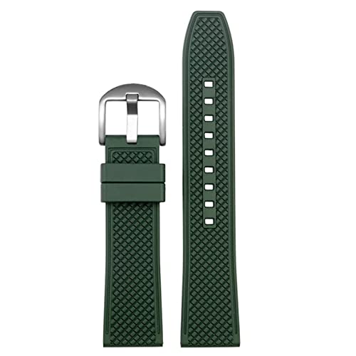 FXJHZH Gummi-Armband, 20 m, 22 mm, Schnellverschluss, Ersatzarmband für Herren von FXJHZH