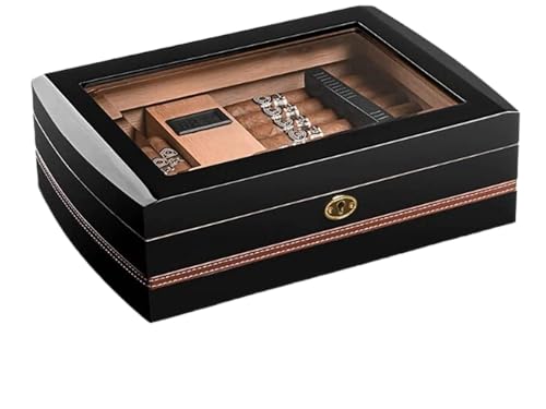 FXJHZH Reise-Zigarren-Humidor-Box aus Zedernholz mit Luftbefeuchter, Hygrometer, Humidor-Zigarren-Box, dekorative Box von FXJHZH