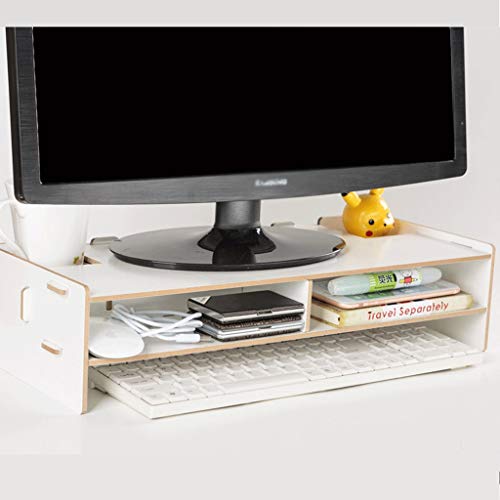 Monitorständer, Computer-Monitorständer, Bildschirmerhöhung, 2-stufiger Schreibtisch-Organizer, Bildschirm-Monitorhalterung, Laptop-Aufbewahrungsständer für Notebook-PC-Tablet-Bildschirme (Farbe: von FXJHZH