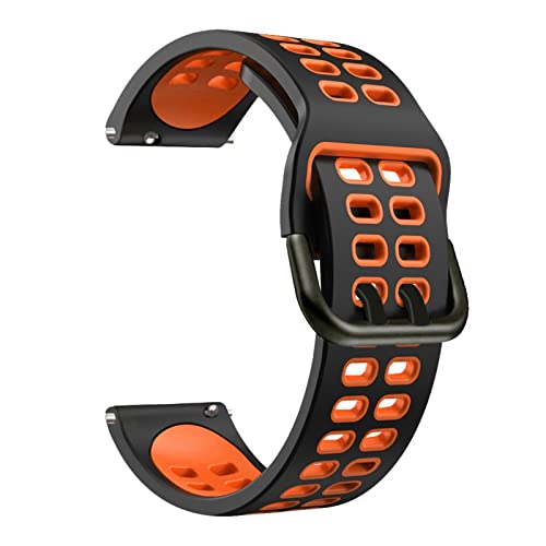 Silikonarmbänder für Suunto 9 Peak Sport Smart Watch, atmungsaktiv, für YAMAY SW022 Smartwatch, Ersatzband, 22 mm Armband (Farbe: Farbe A, Größe: für YAMAY SW022) von FXJHZH