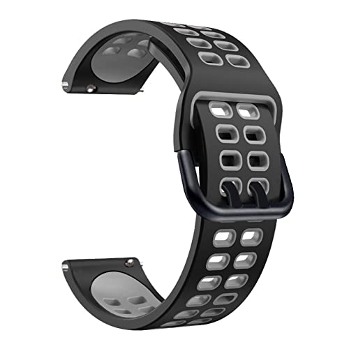 Silikonarmbänder für Suunto 9 Peak Sport Smart Watch, atmungsaktiv, für YAMAY SW022 Smartwatch, Ersatzband, 22 mm Armband (Farbe: Farbe F, Größe: für Suunto 9 Peak) von FXJHZH