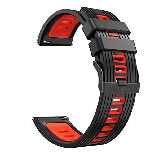 Silikonarmbänder für Suunto 9 Peak Sport Smart Watch, atmungsaktiv, für YAMAY SW022 Smartwatch, Ersatzband, 22 mm Armband (Farbe: Stil D, Größe: für YAMAY SW022) von FXJHZH