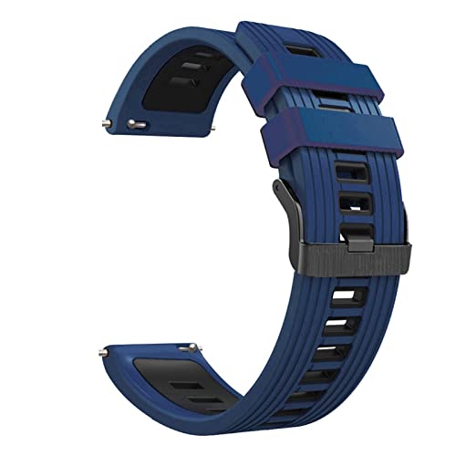 Silikonarmbänder für Suunto 9 Peak Sport Smart Watch, atmungsaktiv, für YAMAY SW022 Smartwatch, Ersatzband, 22 mm Armband (Farbe: Stil I, Größe: für Suunto 9 Peak) von FXJHZH