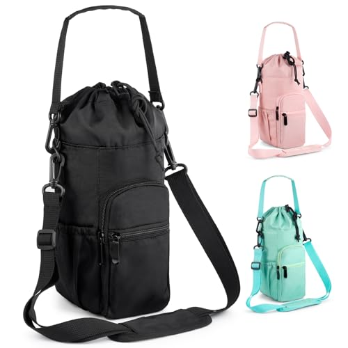 Wasserflaschenträger mit Gurt und Tasche, 907 ml, 1134 ml, 1814 ml, 473 ml, Crossbody-Wasserflaschenhalter mit Tasche zum Gehen, isolierte Kühltasche, Schulterriemen für Wasserflaschentasche, Zubehör, Wasserflaschenträger mit Gurt und Tasche, 907 ml, 1134 ml, 1814 ml, 473 ml, Crossbody-Wasserflaschenhalter mit Tasche zum Gehen, isolierte Kühltasche, Schulterriemen für Wasserflaschentasche, Zubehör, von FXTBE