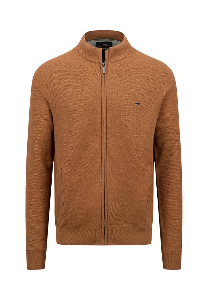 FYNCH-HATTON Strickpullover Cardigan-Zip, Structure hazel von FYNCH-HATTON