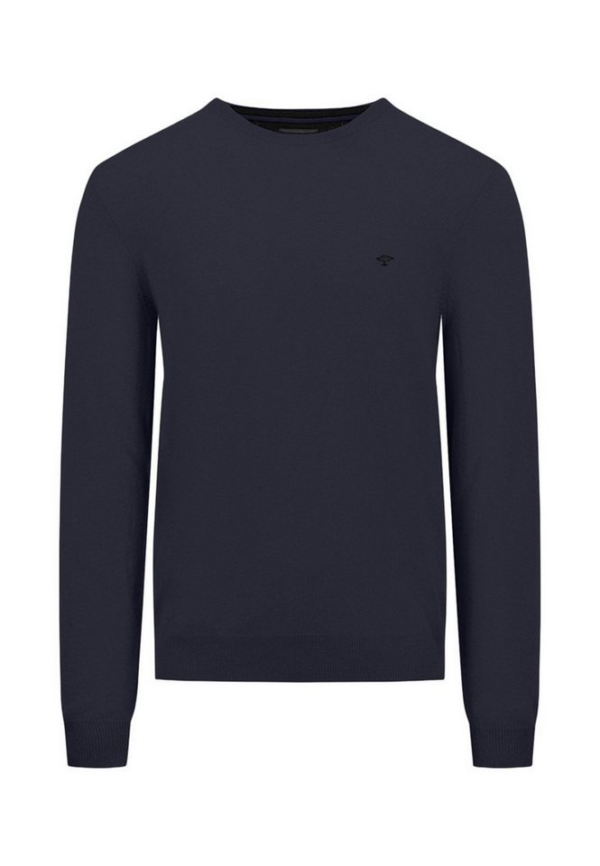 FYNCH-HATTON Strickpullover O-Neck, Merino Cashmere navy von FYNCH-HATTON