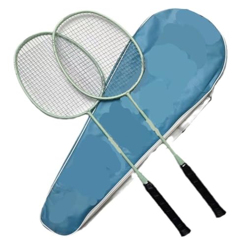 FYSXCXS Badmintonschläger Badmintonschläger Aus Carbon, Einteiliger Faser-Badmintonschläger, Weicher Schläger, Sport-Fitness, Einteiliger Badmintonschläger Leichter Badmintonschläger(Blue) von FYSXCXS