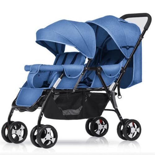 FZSERUN Kinderwagen Mit/Abnehmbarem Tablett, In Einen Neugeborenen-Stubenwagen Umwandeln, Zusammenklappbarer Kinderwagen FüR Kleinkinder, Verstellbarer Baldachin, Aluminiumlegierung,C von FZSERUN