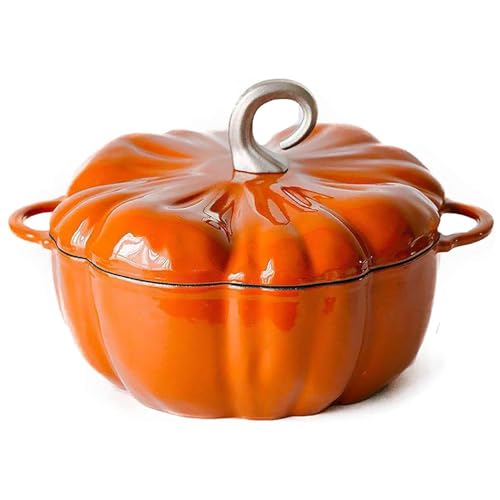 FZSERUN KüRbiskokotte, Emaille Topf, Kochtopf In KüRbisform, KüRbis Topf Mit Deckel, Eintopf, Suppentopf, Halloween Thanksgiving Dekortopf, Geschenk,Orange,25cm FZSERUN KüRbiskokotte, Emaille Topf, Kochtopf In KüRbisform, KüRbis Topf Mit Deckel, Eintopf, Suppentopf, Halloween Thanksgiving Dekortopf, Geschenk,Orange,25cm von FZSERUN