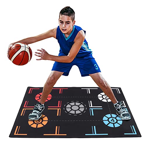 Basketball Trainingsmatte, Rutschfeste Reguläre Basketball Griff Trainingssystemmatte, Dribbelkontrolle, Sport Hilfstrittmatte, Faltbare, Langlebige, Geräuschlose Fußgriffmatte Basketball Trainingsmatte, Rutschfeste Reguläre Basketball Griff Trainingssystemmatte, Dribbelkontrolle, Sport Hilfstrittmatte, Faltbare, Langlebige, Geräuschlose Fußgriffmatte von Fabater