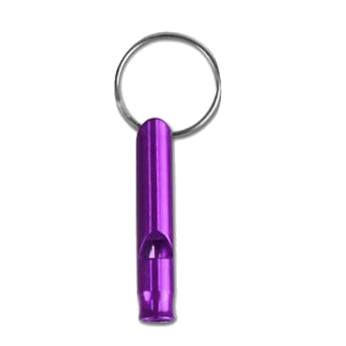 Fabater Pfeife, Schlüsselanhänger aus Aluminiumlegierung, Überlebenspfeife, Leicht für die Jagd (violett) von Fabater