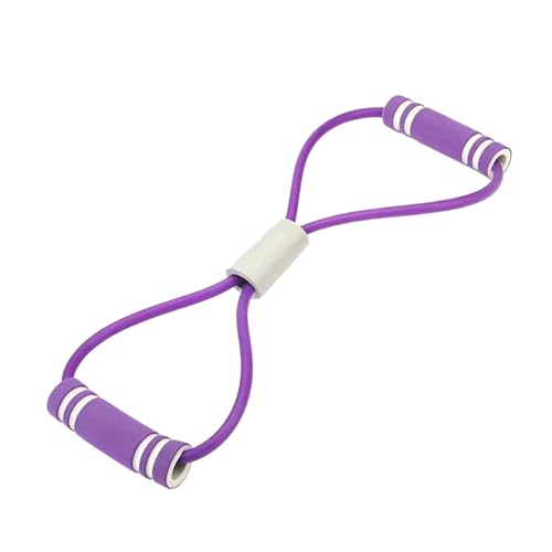 Figure 8 Fitness-Widerstandsband, 8-Wörter-Elastikband, Flexible Schulteröffnung mit Einstellbarer Länge für Fitnessübungen (Purple) von Fabater