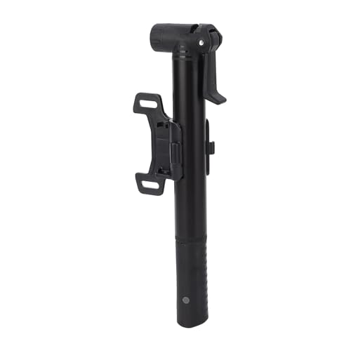 Kompakte Fahrradpumpe, Kleine Fahrradpumpe, Universelle Luftdüse, Rahmenmontage, Wasserdicht, Tragbar für Rennräder (BLACK) von Fabater