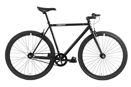 FabricBike - Original Collection, Hi-Ten Stahl, Fahrrad Fixed Gear, Single Speed, Urban Commuter, 8 Farben und 3 Größen, 10,45 kg (Talla M). (Fully Matte Black, L-58cm) von FabricBike