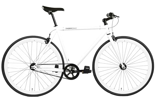 FabricBike Original - Single Speed Fixie Bike, 28 Zoll, Fixed Gear, Singlespeed Fahrrad Retro, Fixie-Räder, Hi-Ten Stahlrahmen, 10,45 kg (Größe M). (Glossy White, S-49cm) FabricBike Original - Single Speed Fixie Bike, 28 Zoll, Fixed Gear, Singlespeed Fahrrad Retro, Fixie-Räder, Hi-Ten Stahlrahmen, 10,45 kg (Größe M). (Glossy White, S-49cm) von FabricBike