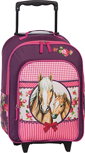 Fabrizio Kids Pferde Trolley 2 Rollen 42 cm 42cm Weichgepäck Pink Fabrizio Kids Pferde Trolley 2 Rollen 42 cm 42cm Weichgepäck Pink von Fabrizio