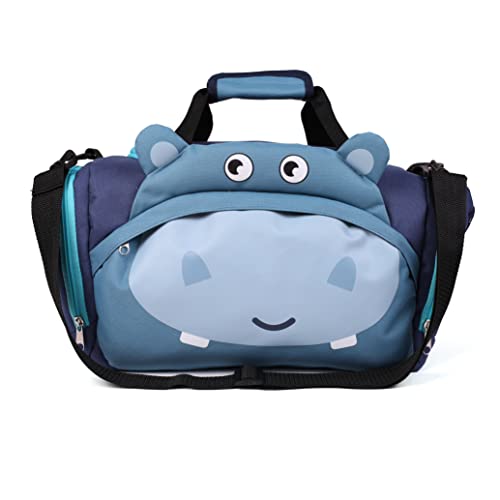 Fabrizio Kindertasche Sporttasche Reisetasche Nilpferd, Jungen Mädchen Kinder, blau, 39 x 25 x 20 cm, 12 Liter Fabrizio Kindertasche Sporttasche Reisetasche Nilpferd, Jungen Mädchen Kinder, blau, 39 x 25 x 20 cm, 12 Liter von Fabrizio