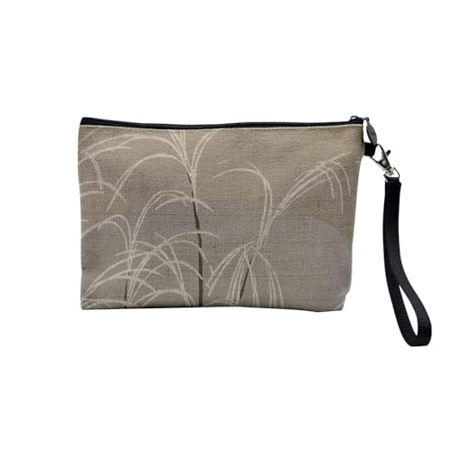 Tasche aus Leinen – Selection Plus schöne japanische Hokusai-Prägung japanische Illustration Antik Vintage 1800 – Kosmetiktasche aus Leinen in Leinenoptik – Kulturbeutel – Münztasche, Schilf, 23.5 x von Fabulous