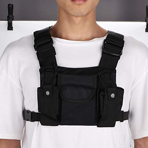 Brusttasche, Radio-Tasche, robuste Radio-Tasche, Brusttasche, für Männer für Walkie-Talkie-Elektronikzubehör von Faceuer