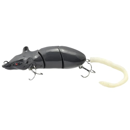 FackLOxc 3D Maus Angelköder Salz Swimbait Wobbler Mehrere Abschnitte Angelköder Salzwasser Angelköder Wobbler von FackLOxc