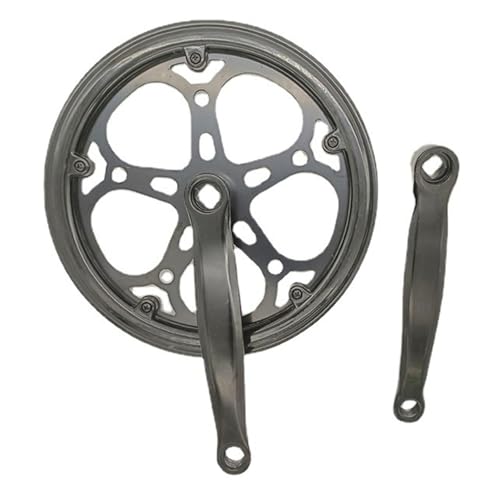 Fahrräder Kurbelgarnitur 52 Zähne Quadratisches Kurbelgarnitur Set Doppelkettenabdeckungen 170 Mm Kurbelarm Für Single Speed Rennräder Falträder von FackLOxc