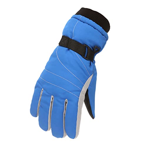 Factorys Handschuhe Kinder Winter Skihandschuhe Wärm Wasserdicht Fahrradhandschuhe Sport Winddicht Skihandschuhe für Teenager Junge Mädchen 7-16 Jahre Outdoor Sport von Factorys