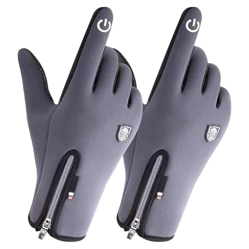 Factorys Winter Warme Handschuhe Touchscreen Winterhandschuhe Herren Damen Fahrradhandschuhe Sport Anti-Rutsch wasserdichte Winddichte Handschuhe für Reiten Skifahren Outdoor von Factorys