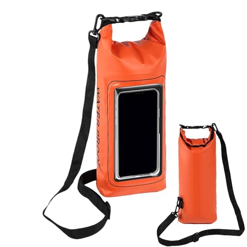 Facynde 2L Dry Bag – Wasserdichter Packsack Tasche,wasserdichte Tasche Handytasche Packsack Mit Verstellbarer Schultergurt Reflektorstreife, Wasserdichter Wasserfeste Tasche Dry Bag von Facynde