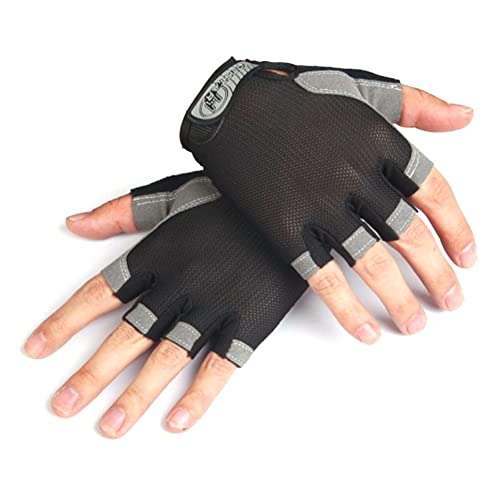 Facynde Fahrradhandschuhe - Halbfinger-Bergsteigerhandschuhe,Atmungsaktive Handschuhe für Männer und Frauen, rutschfeste, stoßdämpfende Sporthandschuhe Facynde Fahrradhandschuhe - Halbfinger-Bergsteigerhandschuhe,Atmungsaktive Handschuhe für Männer und Frauen, rutschfeste, stoßdämpfende Sporthandschuhe von Facynde